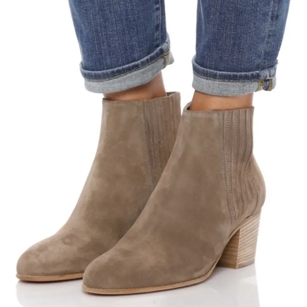 Vince Haider Ankle Bootie Flint Suede 8
